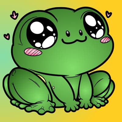 cute frog person realistic