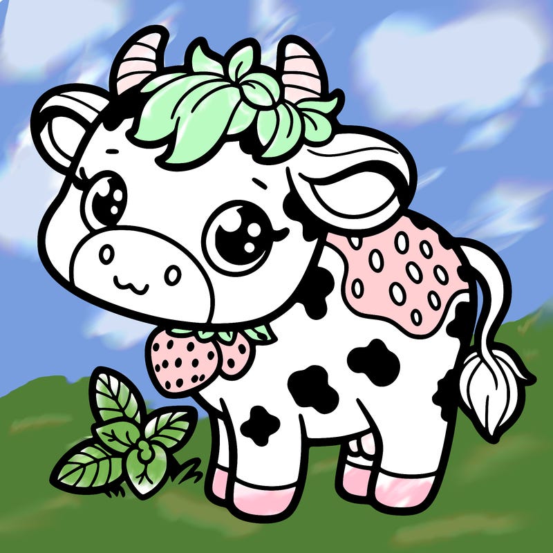 strawberry cow