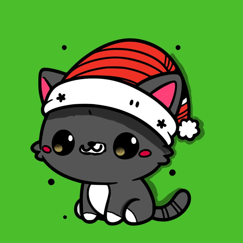 cute christmas cat