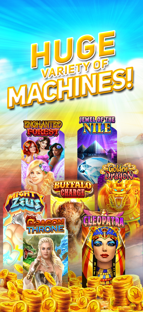 Huge variety of slot machines in Princess Bonus Casino