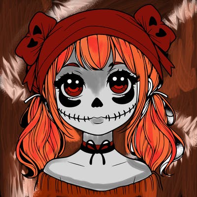 realistic girl halloween