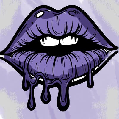 lips that look realistic and drip