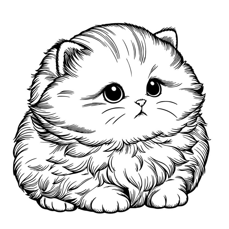 tiny realistic munchkin kitty with small fur