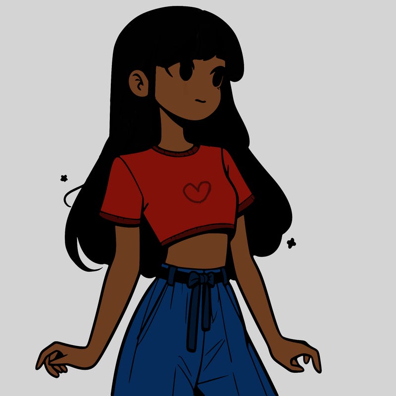 girl in a cute crop top