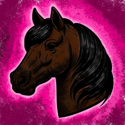 realistic horse head