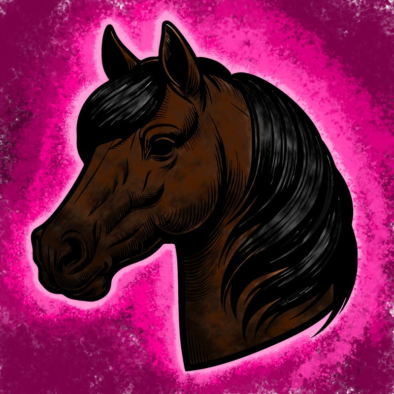 realistic horse head