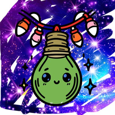 small bulb of a garland