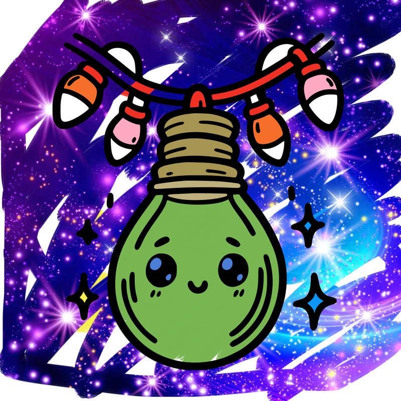 small bulb of a garland