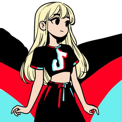 girl in a cute crop top