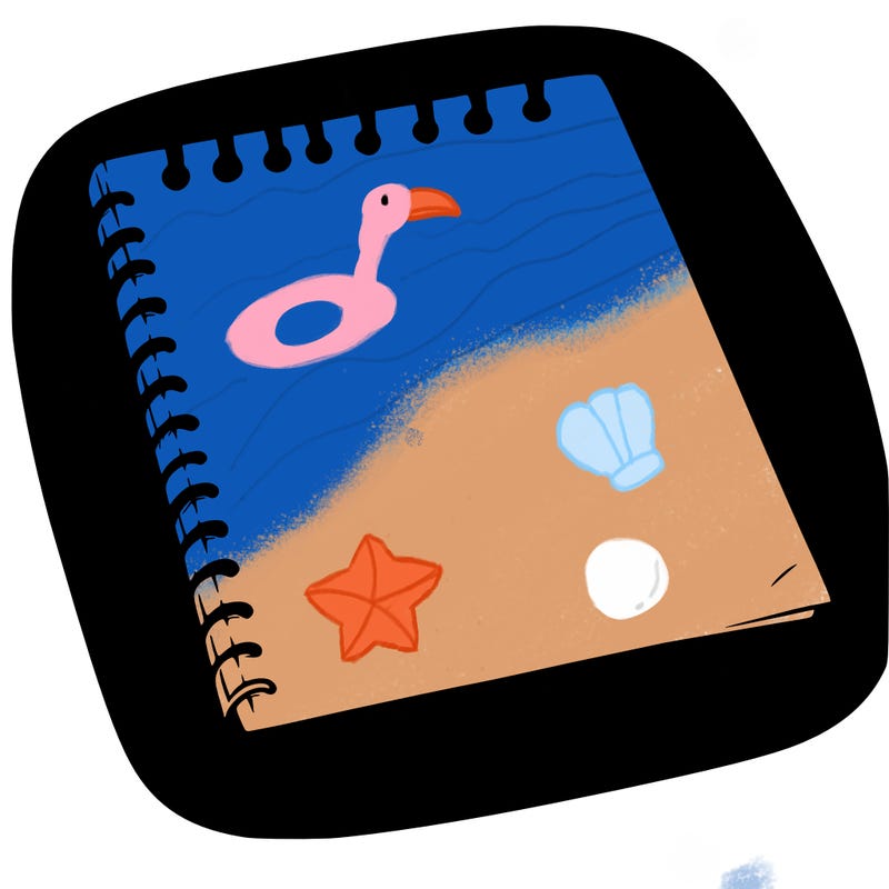 a blank sketch pad