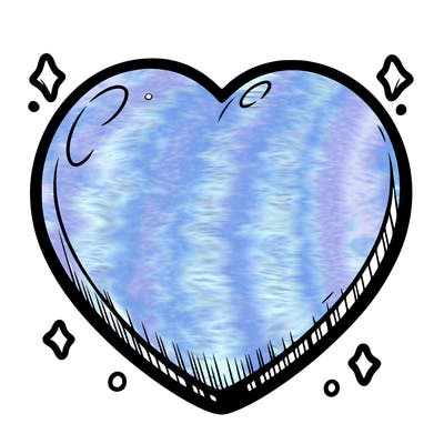 a blank heart