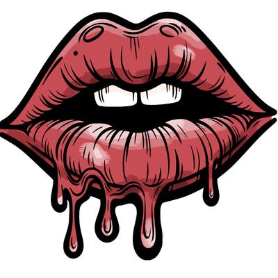 lips that look realistic and drip