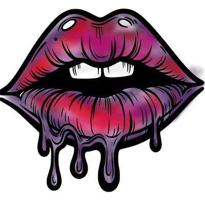 lips that look realistic and drip