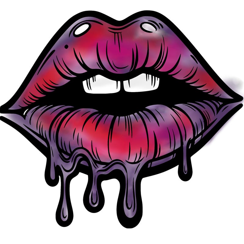 lips that look realistic and drip