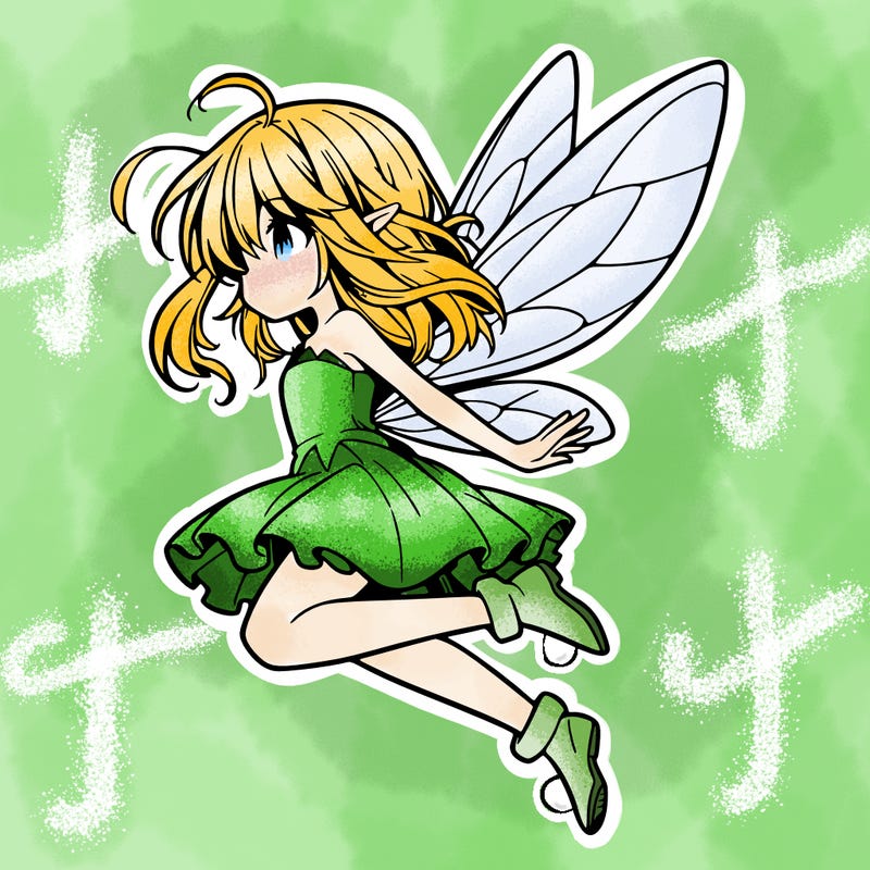 manga fairy flying