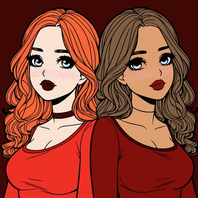 realistic twin sisters