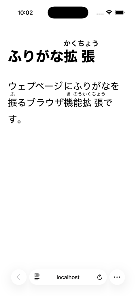Furigana Extension - Furigana phonetic readings displayed above Japanese kanji characters on a web page