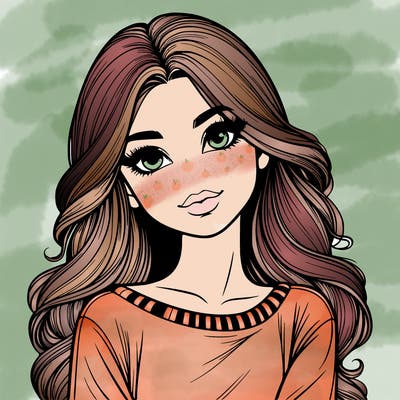 realistic beautiful girl