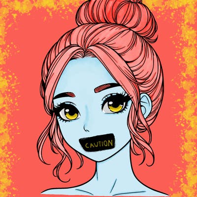 realistic pretty girl with hair in bun