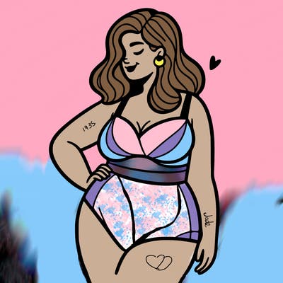 plus size woman bathing suit