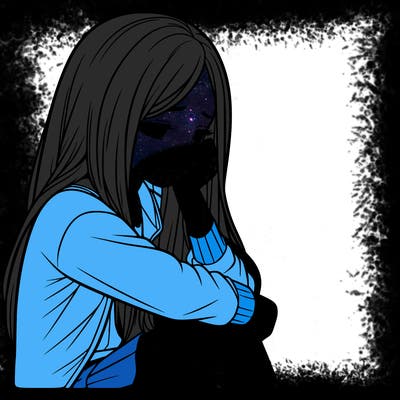 a realistic girl with depression