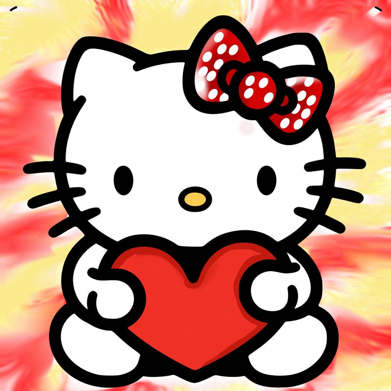 hello kitty with heart