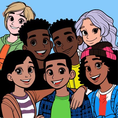 a mixed friend group