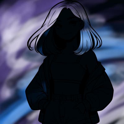 a realistic girl with a crop top and short shorts in an open jacket