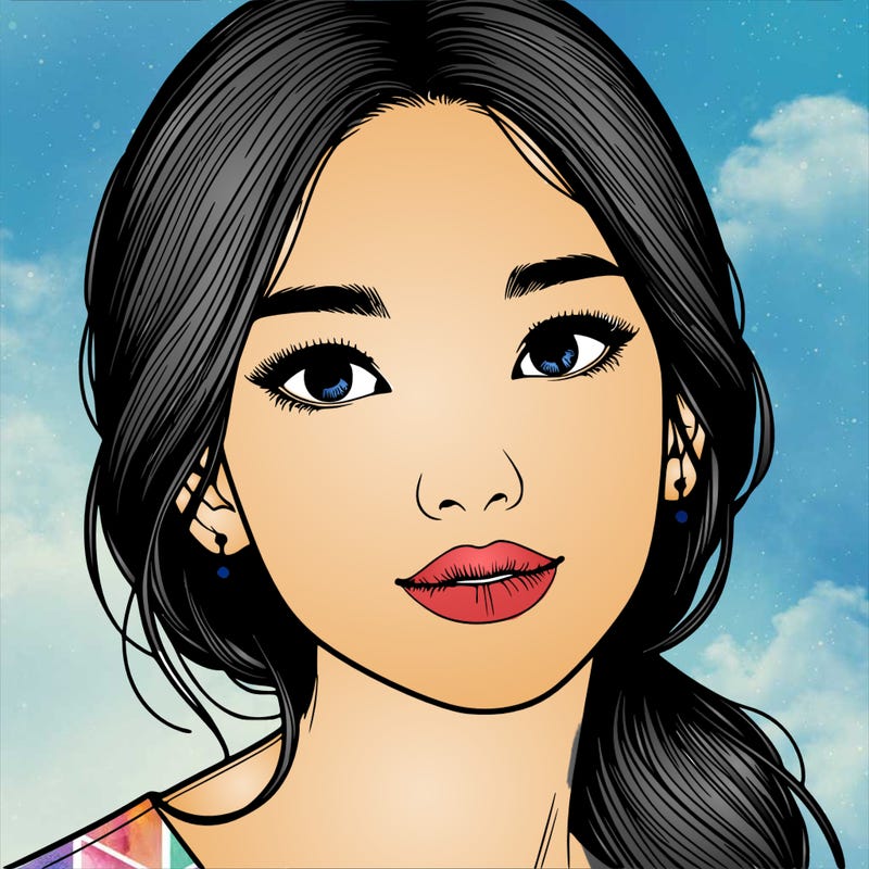 beautiful realistic asian woman