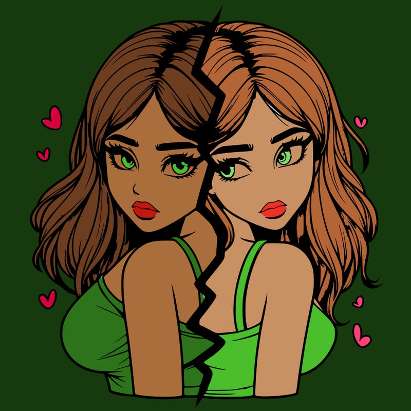 realistic girl split