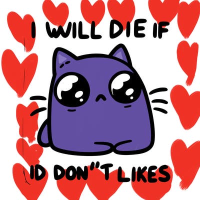 a cat that will die if we don’t get 10 likes