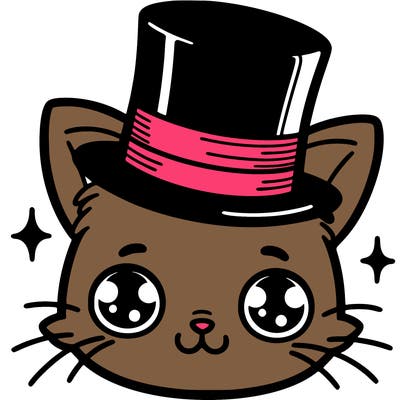 cat wearing a top hat