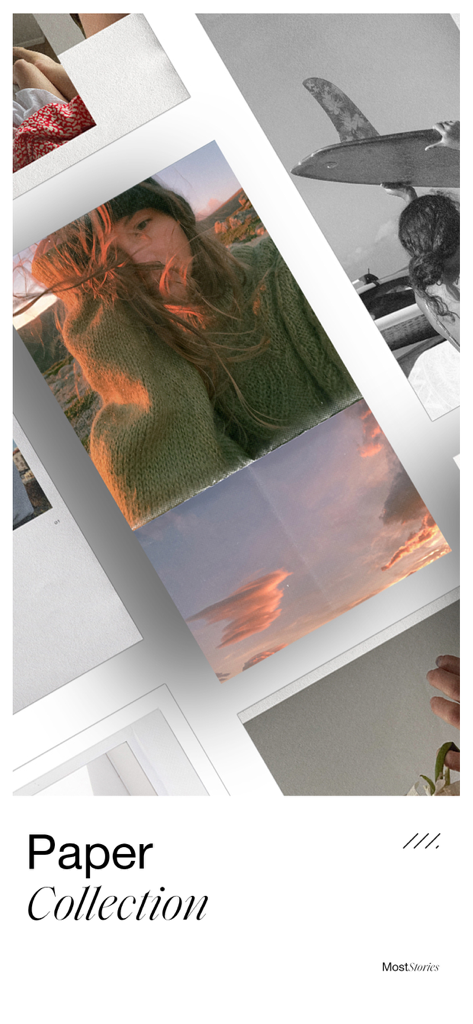 Most: Aesthetic Story Editor - Templates de coleção de papel estético para stories de redes sociais