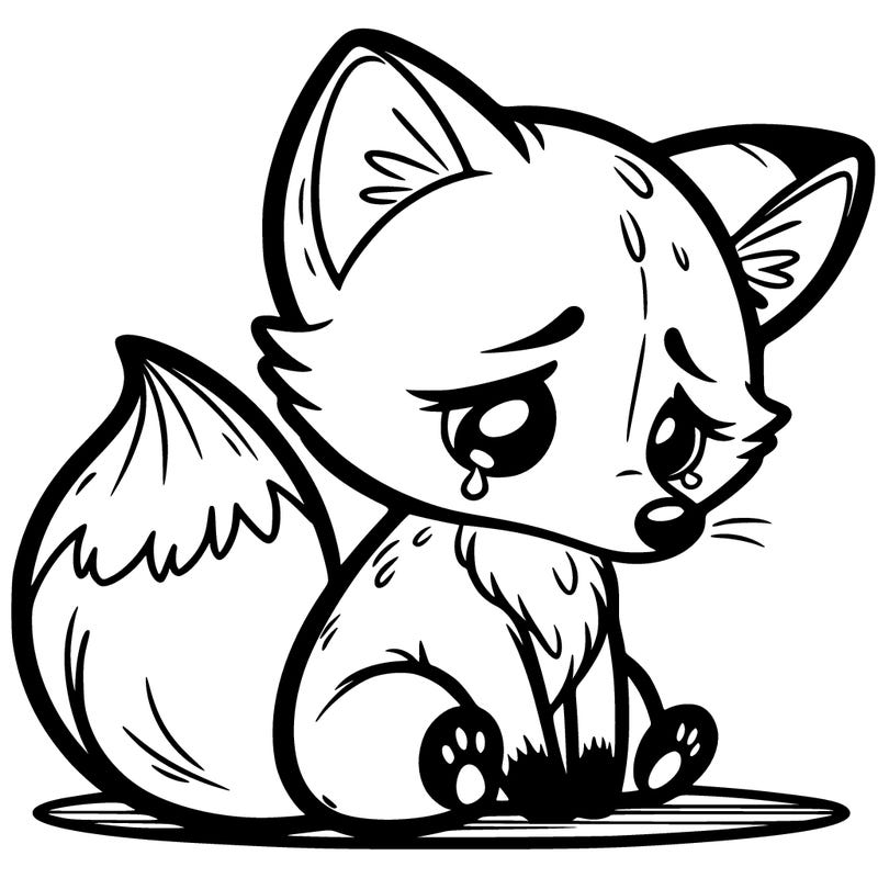 sad fox
