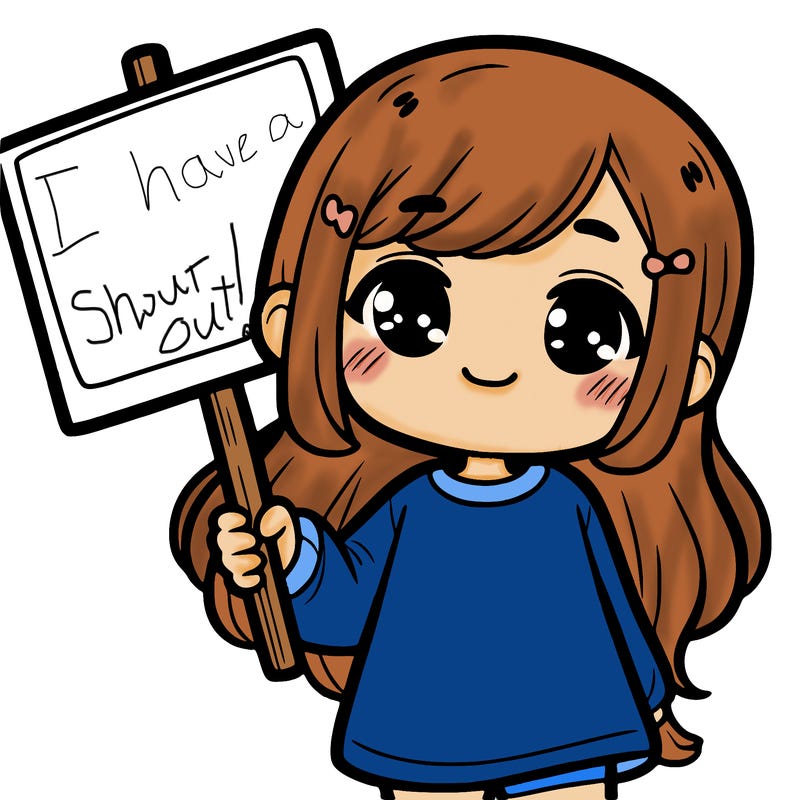 a girl holding a sign