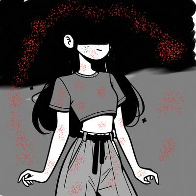 girl in a cute crop top