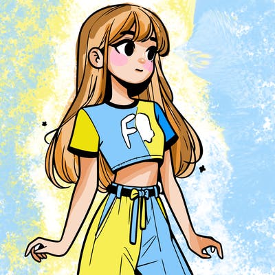 girl in a cute crop top