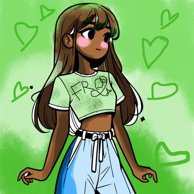 girl in a cute crop top