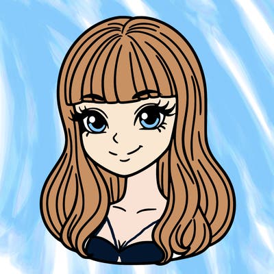 woman with bangs