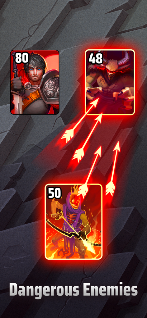 Kartenkampf-Gameplay in Black Deck TCG mit Fantasy-Charakteren und Monsterkampf