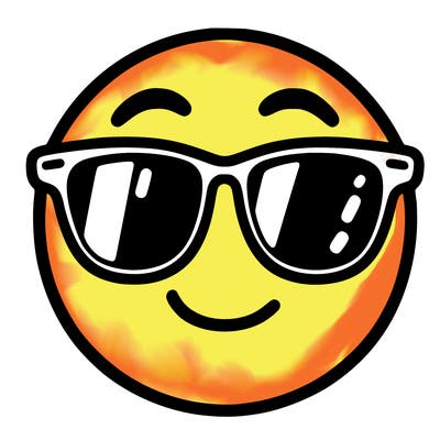 emoji with sunglasses