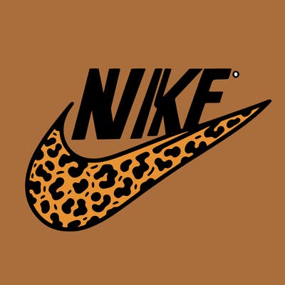 nike check mark cheetah print