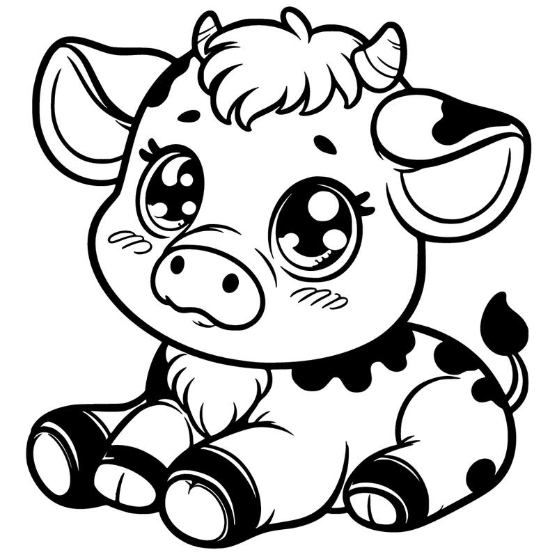 cute baby cow