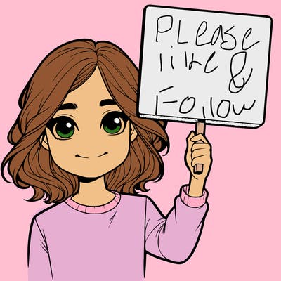 realistic girl holding up a sign