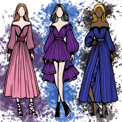 fashion models dresses