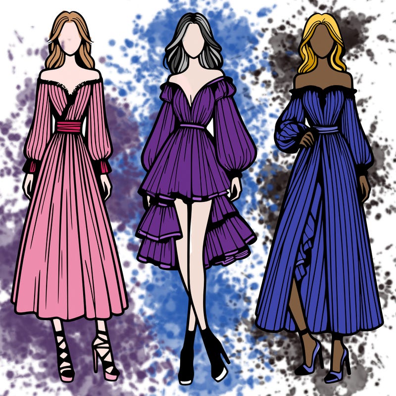 fashion models dresses