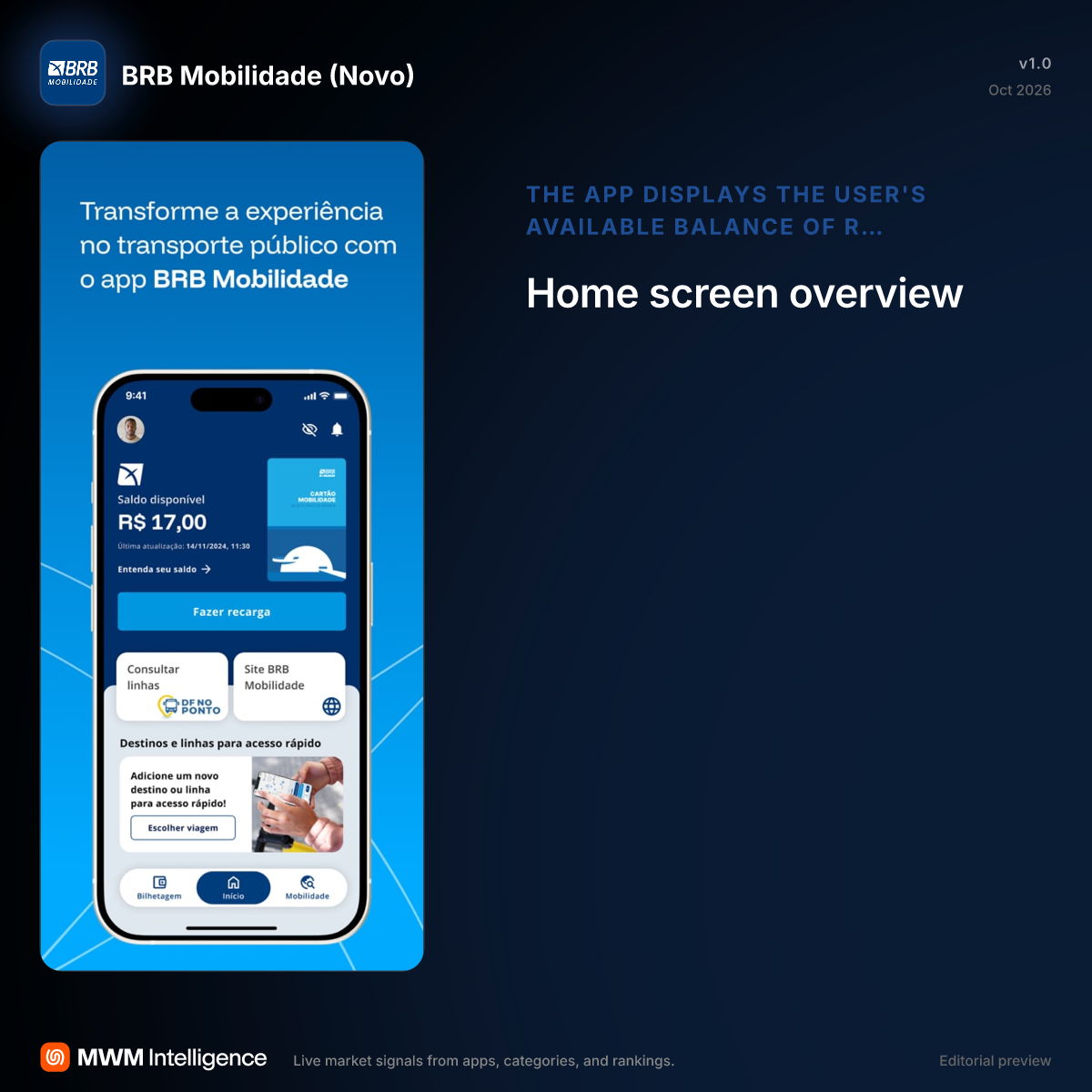 BRB Mobilidade (Novo) - Navegação App | MWM
