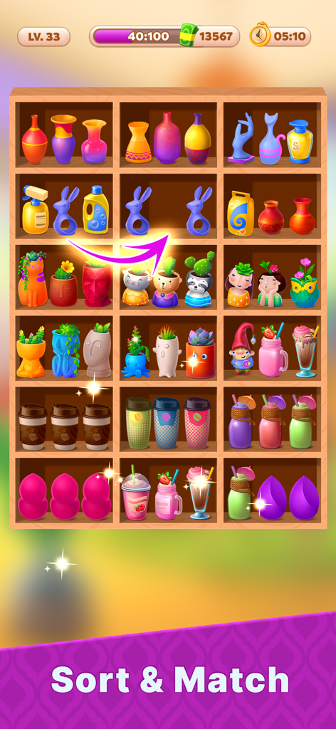 Hotel Makeover Sort & Decorate - Games App | MWM