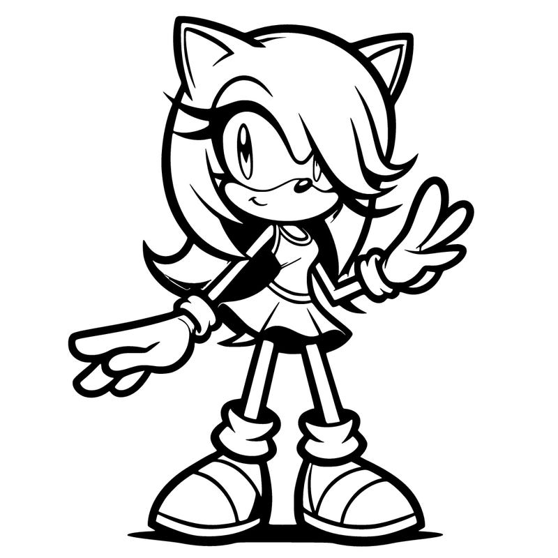 an original sonic character female