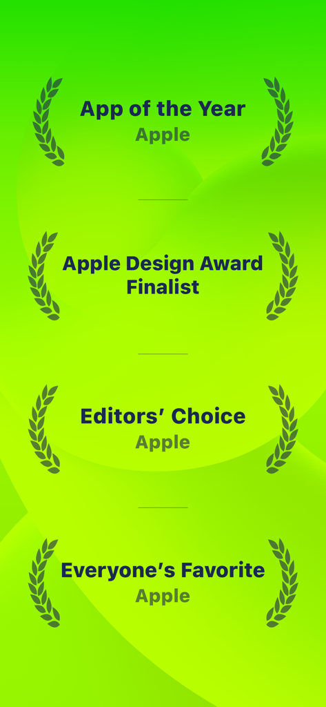 SmartGym app recognition featuring Apple App of the Year and Apple Design Award Finalist honors